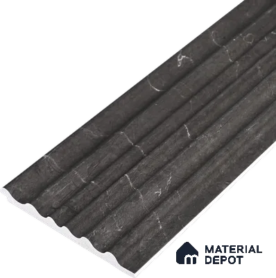 Cappucino Brown Marble Look PN 03542 9.5 ft x 4.7 inch Charcoal Panel - 12 mm | Suitable for Feature Wall, TV Unit & Living Room | Width is Subjected to 5% Variation