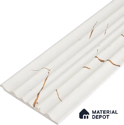 White Plain Colour Look PN 03543 9.5 ft x 4.7 inch Charcoal Panel - 12 mm | Suitable for Feature Wall, TV Unit & Living Room | Width is Subjected to 5% Variation