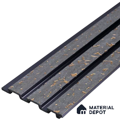Silver Grey Luxury Look PN 03558 9.5 ft x 4.8 inch Charcoal Panel - 11 mm | Suitable for Feature Wall, TV Unit & Living Room | Width is Subjected to 5% Variation