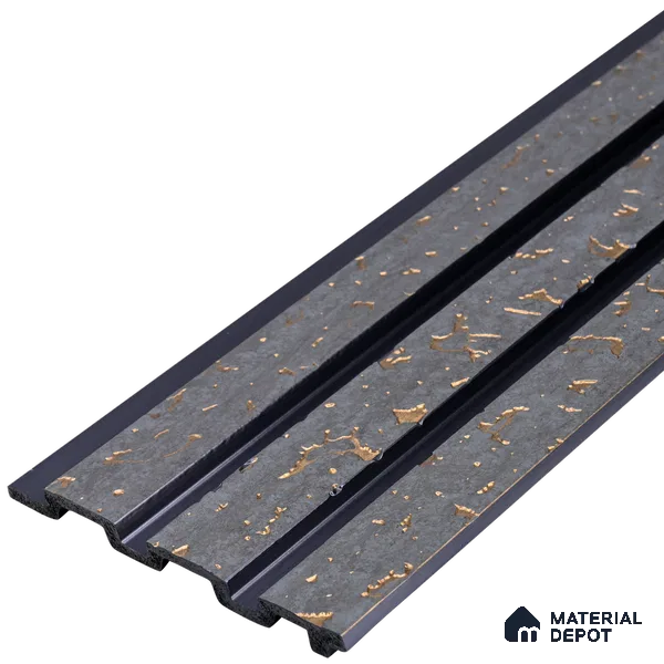 Silver Grey Luxury Look PN 03558 9.5 ft x 4.8 inch Charcoal Panel - 11 mm | Suitable for Feature Wall, TV Unit & Living Room | Width is Subjected to 5% Variation