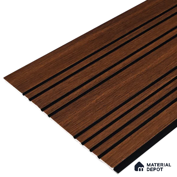 Wooden Look PN 05559 9.5 ft x 12 inch Charcoal Panel - 6 mm | Suitable for Feature Wall, TV Unit & Living Room | Width is Subjected to 5% Variation