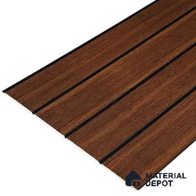 Wooden Look PN 05561 9.5 ft x 12 inch Charcoal Panel - 6 mm | Suitable for Feature Wall, TV Unit & Living Room | Width is Subjected to 5% Variation