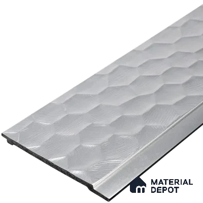Cloud Grey Metallic Look PN 06073 9.5 ft x 4.7 inch Charcoal Panel - 7 mm | Suitable for Feature Wall, TV Unit & Living Room | Width is Subjected to 5% Variation