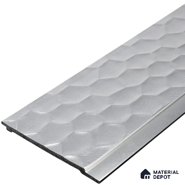 Cloud Grey Metallic Look PN 06073 9.5 ft x 4.7 inch Charcoal Panel - 7 mm | Suitable for Feature Wall, TV Unit & Living Room | Width is Subjected to 5% Variation