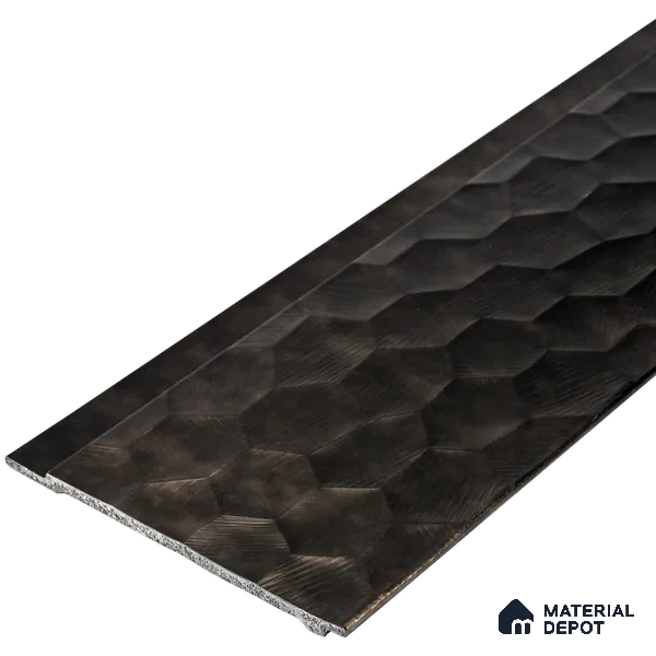 Geometric Louver PN 06074 9.5 ft x 4.7 inch Charcoal Panel - 7 mm | Suitable for Feature Wall, TV Unit & Living Room | Width is Subjected to 5% Variation