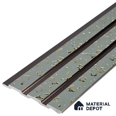 Steel Grey Luxury Look PN 06076 9.5 ft x 4.6 inch Charcoal Panel - 8 mm | Suitable for Feature Wall, TV Unit & Living Room | Width is Subjected to 5% Variation