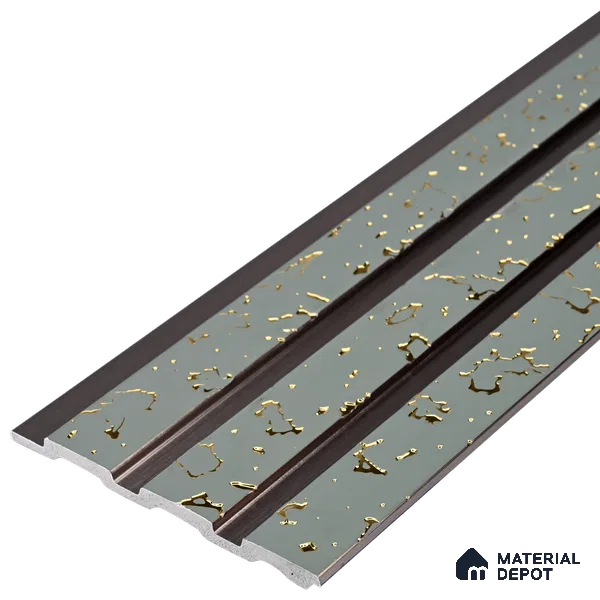 Steel Grey Luxury Look PN 06076 9.5 ft x 4.6 inch Charcoal Panel - 8 mm | Suitable for Feature Wall, TV Unit & Living Room | Width is Subjected to 5% Variation