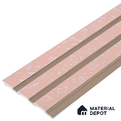 Pink Patterned Look PN 06077 9.5 ft x 4.6 inch Charcoal Panel - 8 mm | Suitable for Feature Wall, TV Unit & Living Room | Width is Subjected to 5% Variation