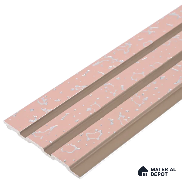 Pink Patterned Look PN 06077 9.5 ft x 4.6 inch Charcoal Panel - 8 mm | Suitable for Feature Wall, TV Unit & Living Room | Width is Subjected to 5% Variation
