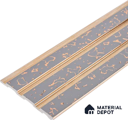 Light Grey Luxury Look PN 06082 9.5 ft x 4.6 inch Charcoal Panel - 8 mm | Suitable for Feature Wall, TV Unit & Living Room | Width is Subjected to 5% Variation