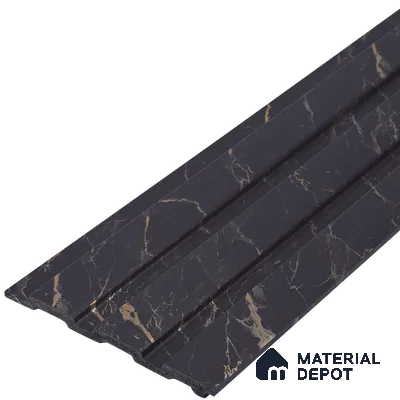 Graphite Grey Marble Look PN 06085 9.5 ft x 4.6 inch Charcoal Panel - 8 mm | Suitable for Feature Wall, TV Unit & Living Room | Width is Subjected to 5% Variation