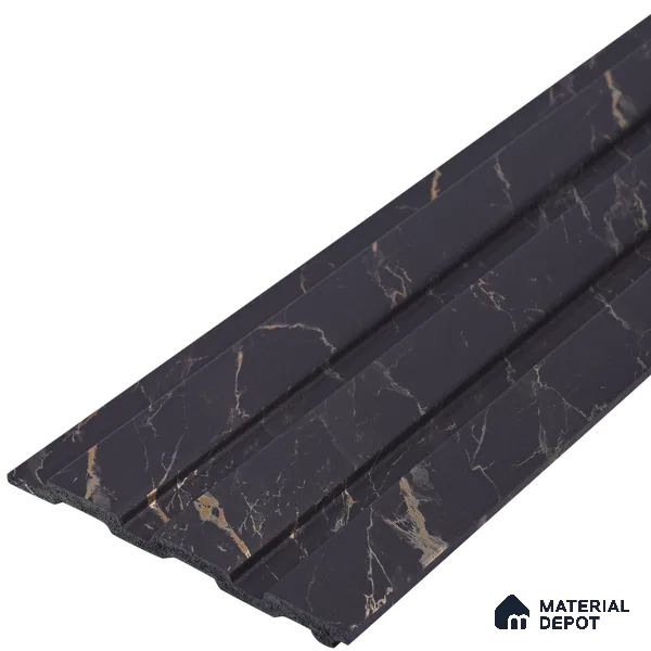 Graphite Grey Marble Look PN 06085 9.5 ft x 4.6 inch Charcoal Panel - 8 mm | Suitable for Feature Wall, TV Unit & Living Room | Width is Subjected to 5% Variation