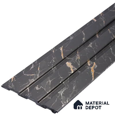 Mid Grey Marble Look PN 06087 9.5 ft x 4.6 inch Charcoal Panel - 8 mm | Suitable for Feature Wall, TV Unit & Living Room | Width is Subjected to 5% Variation