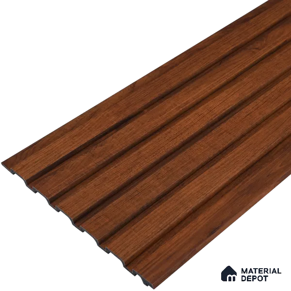 Wooden Look PN 06539 8 ft x 0.4 inch Charcoal Panel - 11 mm | Suitable for TV Unit, Living Room & Bedroom | Width is Subjected to 5% Variation