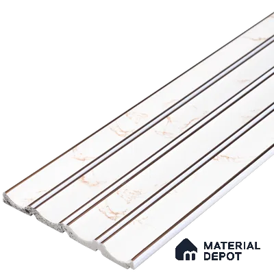 PN 06802 8 ft x 5 inch Charcoal Louvers/Panels - 12 mm