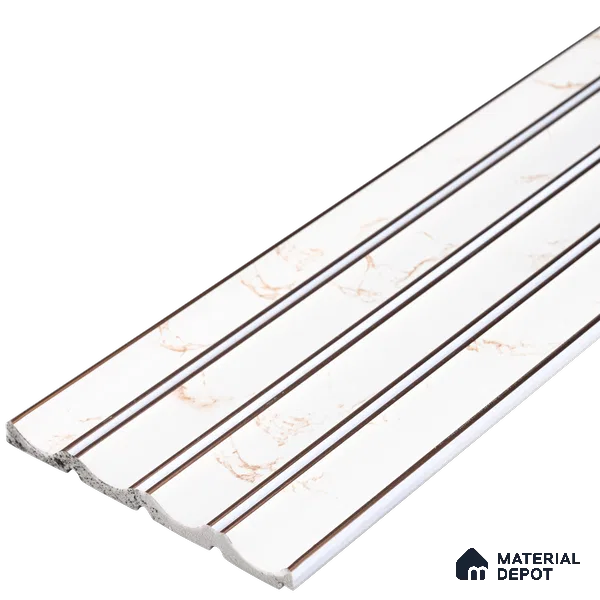 PN 06802 8 ft x 5 inch Charcoal Louvers/Panels - 12 mm