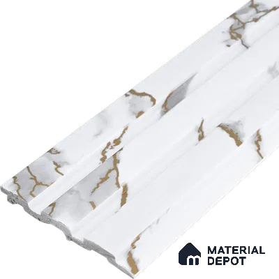 PN 06846 9.2 ft x 5 inch Charcoal Louvers/Panels - 12 mm