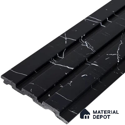 Charcoal Black Marble Look PN 06853 9.2 ft x 4.9 inch Charcoal Panel - 12 mm | Suitable for Living Room, Bedroom & TV Cabinet | Width is Subjected to 5% Variation