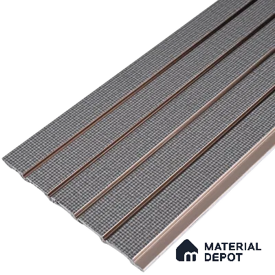 PN 06938 8 ft x 6 inch Charcoal Louvers/Panels - 6 mm