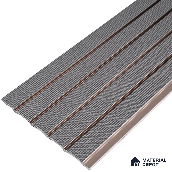 PN 06938 8 ft x 6 inch Charcoal Louvers/Panels - 6 mm