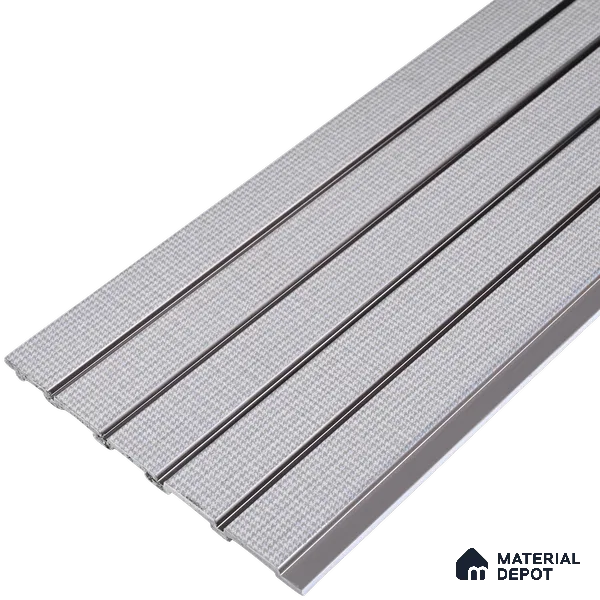 Light Grey Fabric Look PN 06939 8 ft x 6 inch Charcoal Panel - 6 mm | Suitable for Living Room, Bedroom & TV Cabinet | Width is Subjected to 5% Variation