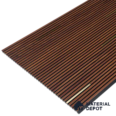 Wooden Look PN 07016 9.5 ft x 12 inch Charcoal Panel - 6 mm | Suitable for Feature Wall, TV Unit & Living Room | Width is Subjected to 5% Variation