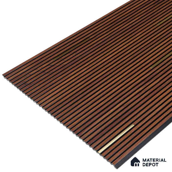 Wooden Look PN 07016 9.5 ft x 12 inch Charcoal Panel - 6 mm | Suitable for Feature Wall, TV Unit & Living Room | Width is Subjected to 5% Variation