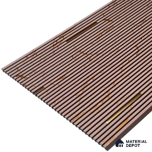 Wooden Look PN 07017 9.5 ft x 12 inch Charcoal Panel - 6 mm | Suitable for Feature Wall, TV Unit & Living Room | Width is Subjected to 5% Variation