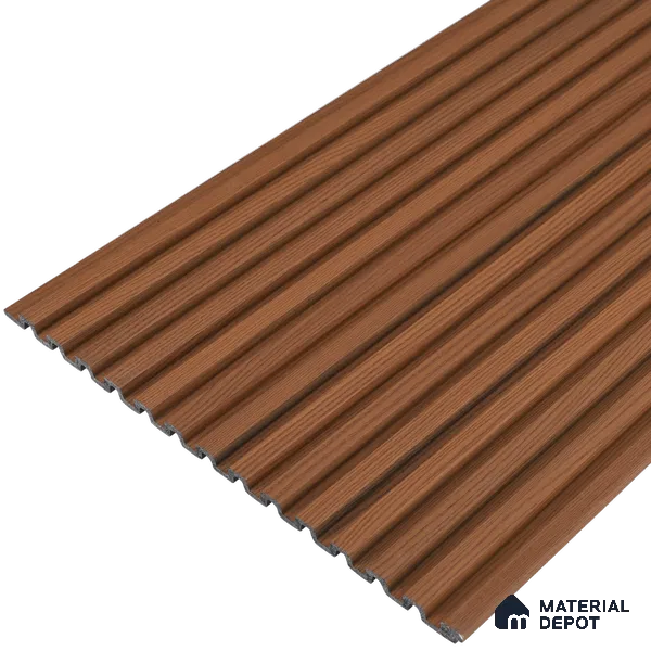 Wooden Look PN 07021 9.5 ft x 12 inch Charcoal Panel - 10 mm | Suitable for Feature Wall, TV Unit & Living Room | Width is Subjected to 5% Variation