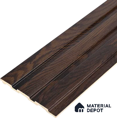 Wooden Look PN 07063 9.5 ft x 4.6 inch Charcoal Panel - 8 mm | Suitable for Feature Wall, TV Unit & Living Room | Width is Subjected to 5% Variation