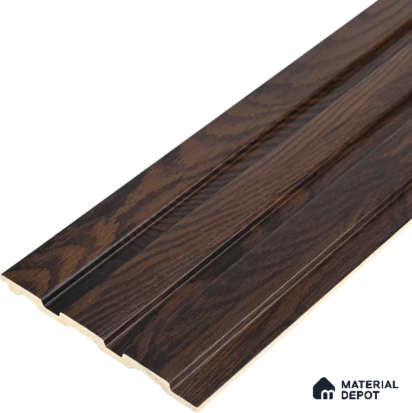 Wooden Look PN 07063 9.5 ft x 4.6 inch Charcoal Panel - 8 mm | Suitable for Feature Wall, TV Unit & Living Room | Width is Subjected to 5% Variation