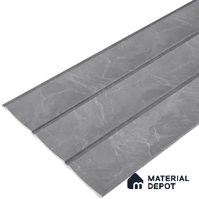 Cloud Grey Marble Look PN 07065 9.5 ft x 9.8 inch Charcoal Panel - 10 mm | Suitable for Feature Wall, TV Unit & Living Room | Width is Subjected to 5% Variation