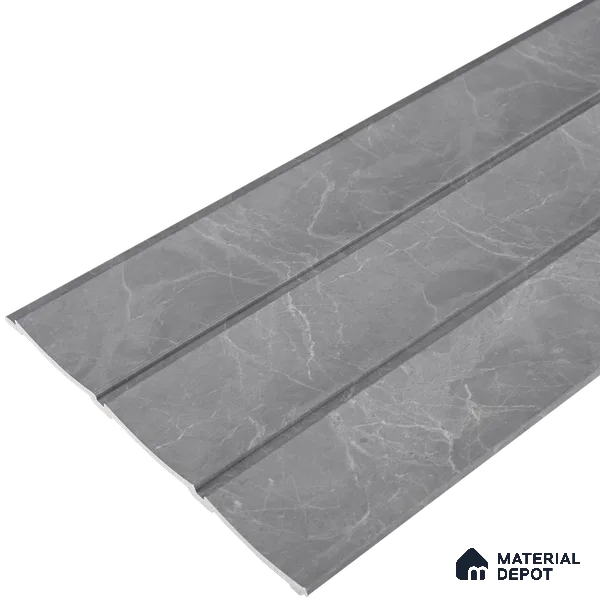 Cloud Grey Marble Look PN 07065 9.5 ft x 9.8 inch Charcoal Panel - 10 mm | Suitable for Feature Wall, TV Unit & Living Room | Width is Subjected to 5% Variation