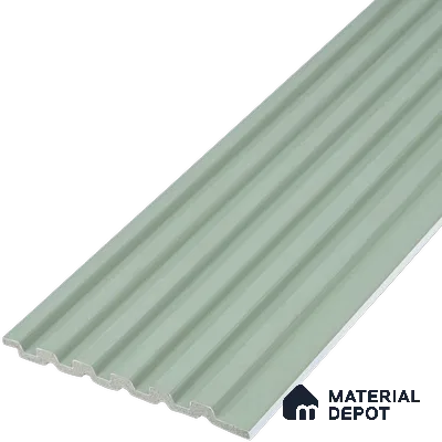Green Plain Colour Look Charcoal Louver/Panel 9.5 ft x 4.9 inch - 10 mm | Ideal for Feature Wall, Living Room, Bedroom, Home, TV Unit | PN 07073