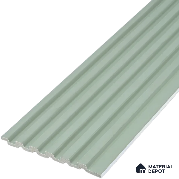 Green Plain Colour Look Charcoal Louver/Panel 9.5 ft x 4.9 inch - 10 mm | Ideal for Feature Wall, Living Room, Bedroom, Home, TV Unit | PN 07073
