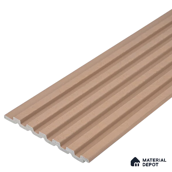 Oak Brown Patterned Look PN 07076 9.5 ft x 4.9 inch Charcoal Panel - 10 mm | Suitable for Feature Wall, TV Unit & Living Room | Width is Subjected to 5% Variation