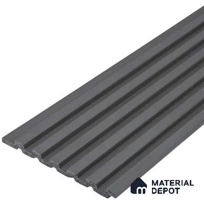 Graphite Grey Plain Colour Look PN 07077 9.5 ft x 4.9 inch Charcoal Panel - 10 mm | Suitable for Feature Wall, TV Unit & Living Room | Width is Subjected to 5% Variation