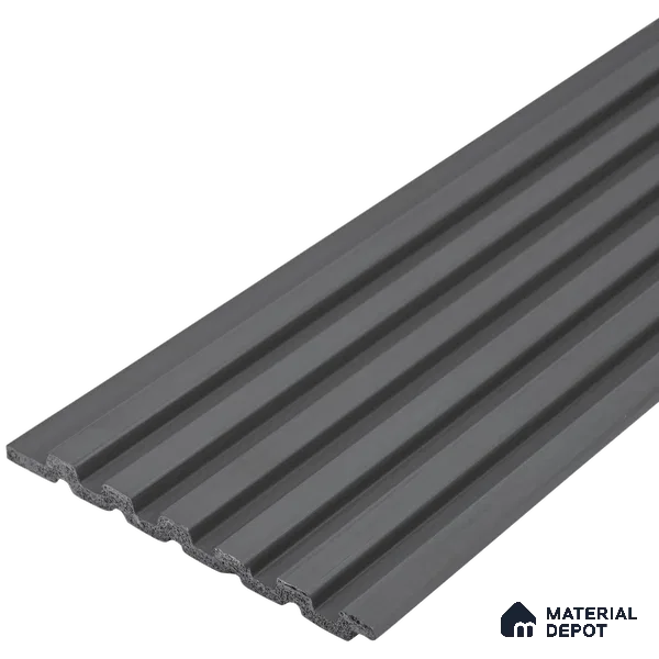 Graphite Grey Plain Colour Look PN 07077 9.5 ft x 4.9 inch Charcoal Panel - 10 mm | Suitable for Feature Wall, TV Unit & Living Room | Width is Subjected to 5% Variation