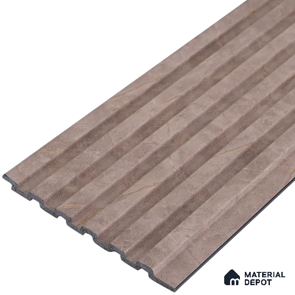 Mocha Brown Marble Look PN 07083 10 ft x 4.9 inch Charcoal Panel - 6 mm | Suitable for Feature Wall, TV Unit & Living Room | Width is Subjected to 5% Variation