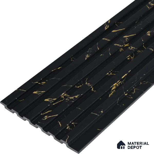 Graphite Black Marble Look PN 07087 10 ft x 4.9 inch Charcoal Panel - 6 mm | Suitable for Feature Wall, TV Unit & Living Room | Width is Subjected to 5% Variation