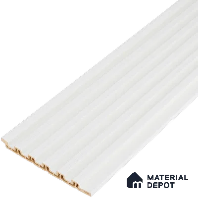 Ivory Beige Plain Colour Look PN 07157 9.5 ft x 4.7 inch Charcoal Panel - 11 mm | Suitable for Feature Wall, TV Unit & Living Room | Width is Subjected to 5% Variation