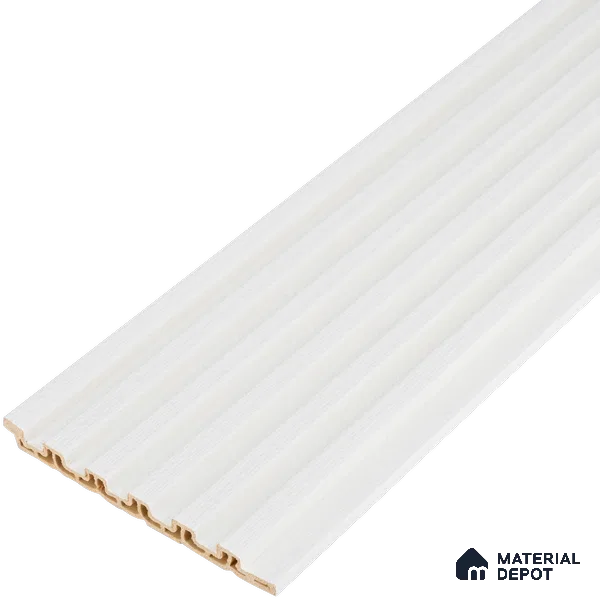 Ivory Beige Plain Colour Look PN 07157 9.5 ft x 4.7 inch Charcoal Panel - 11 mm | Suitable for Feature Wall, TV Unit & Living Room | Width is Subjected to 5% Variation