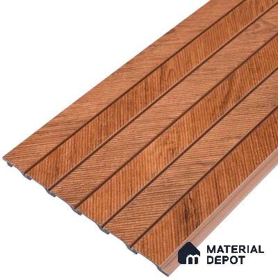 PN 07379 Marble Look Louver 8 ft x 0.8 ft Texture Finish  - 10 mm | Suitable for Feature Wall, TV Unit & Living Room