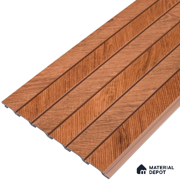 PN 07379 Marble Look Louver 8 ft x 0.8 ft Texture Finish  - 10 mm | Suitable for Feature Wall, TV Unit & Living Room
