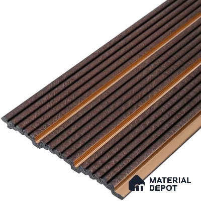 Cappucino Brown Patterned Look PN 07446 8 ft x 4.8 inch PVC Panel - 10 mm | Suitable for Living Room, Bedroom & Office | Width is Subjected to 5% Variation