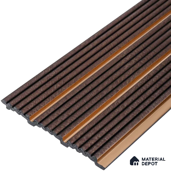 Cappucino Brown Patterned Look PN 07446 8 ft x 4.8 inch PVC Panel - 10 mm | Suitable for Living Room, Bedroom & Office | Width is Subjected to 5% Variation
