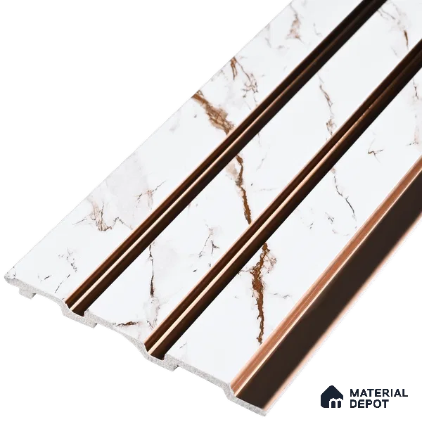 Ivory Pearl Marble Look PN 07459 8 ft x 4.8 inch PVC Panel - 10 mm | Suitable for Living Room, Bedroom & Office | Width is Subjected to 5% Variation