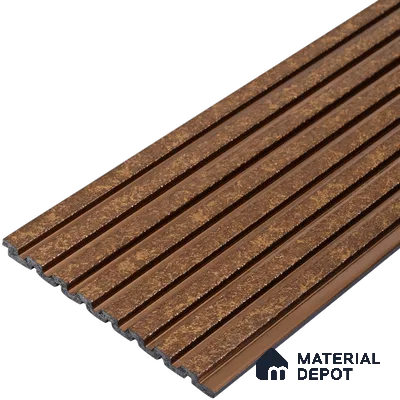 Mud Brown Stone Look PN 07470 8 ft x 4.8 inch PVC Panel - 10 mm | Suitable for Living Room, Bedroom & Office | Width is Subjected to 5% Variation