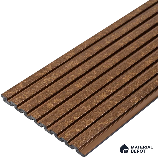 Mud Brown Stone Look PN 07470 8 ft x 4.8 inch PVC Panel - 10 mm | Suitable for Living Room, Bedroom & Office | Width is Subjected to 5% Variation