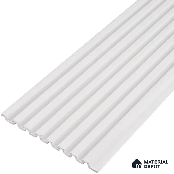 Ivory Beige Plain Colour Look PN 07478 8 ft x 4.8 inch PVC Panel - 10 mm | Suitable for Living Room, Bedroom & Office | Width is Subjected to 5% Variation